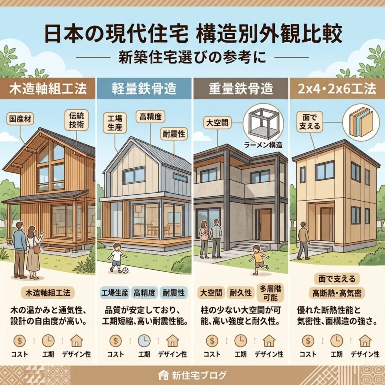 【2026年最新版】大手ハウスメーカー5社を徹底比較！鉄骨造・木造から坪単価まで | 失敗しない！俺のマイホーム構築術
