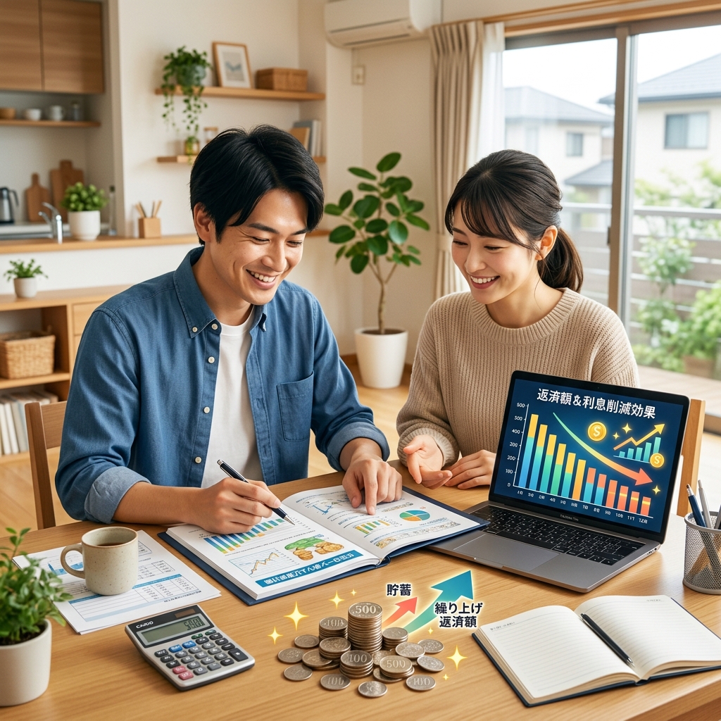 【2026年版】住宅ローン繰り上げ返済のベストタイミングと効果｜期間短縮vs返済額軽減を徹底比較