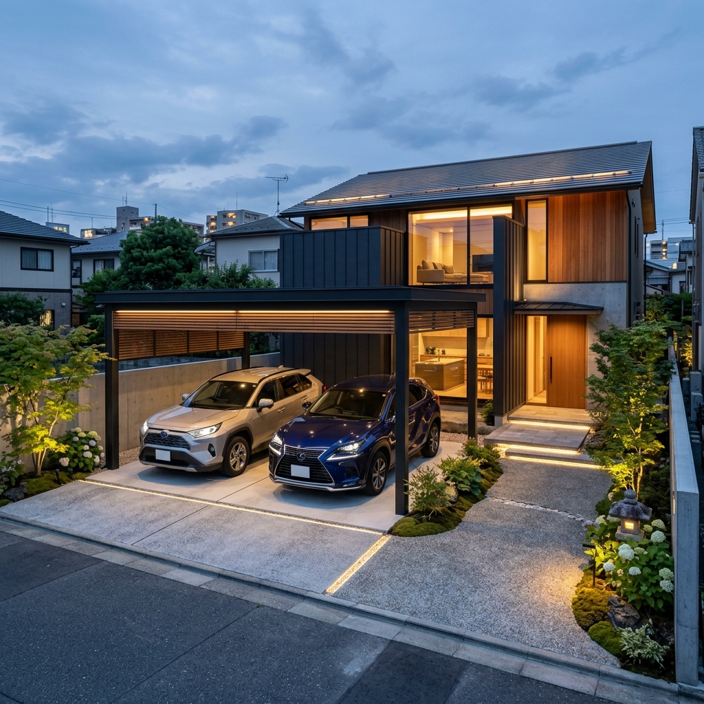 注文住宅の駐車場設計ガイド｜必要な広さとカーポートの選び方